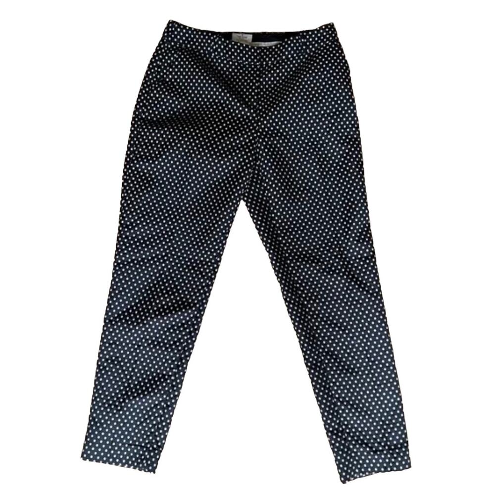 Kate Spade Black and White Polka Dot Cropped Ankle Pants